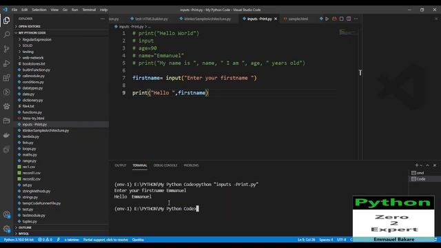 06 - Python Print and Input Function смотреть онлайн