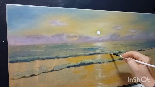 #painting #sunset #oilpainting #shortvideo #короткоевидео #пейзаж #арт #art #рисуемвместе #рисунок смотреть онлайн