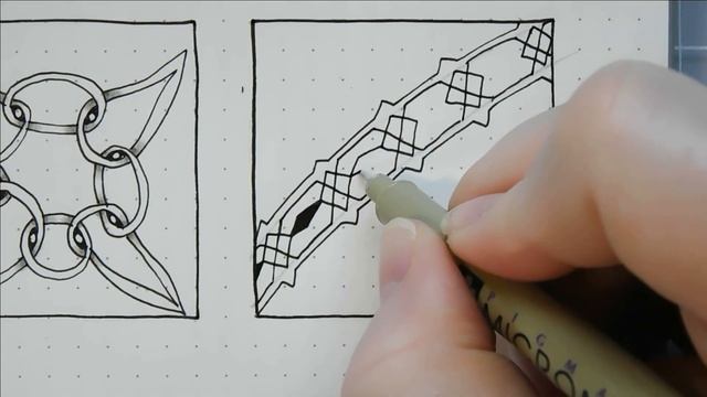 Easy Zentangle Patterns Verdigogh, Waybop, And Xyp | ABCs Of Zentangle