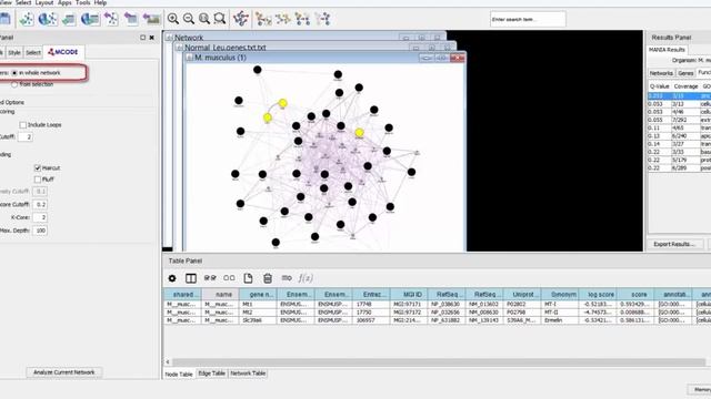 Identifying highly connected subnetworks using the MCODE module in Cytoscape 3 смотреть онлайн