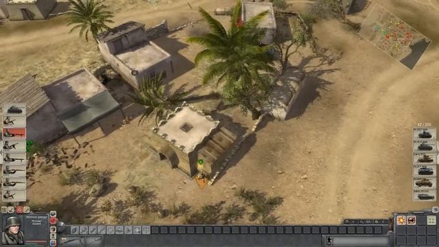 Men of War - German campaign walkthrough - Mission 3 - Desert Stronghold 3/8 смотреть онлайн