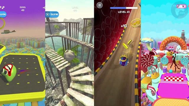 Action Balls vs Rollance vs Going Balls vs Candy Ball Run - All level gameplay (IOS, Android) смотреть онлайн