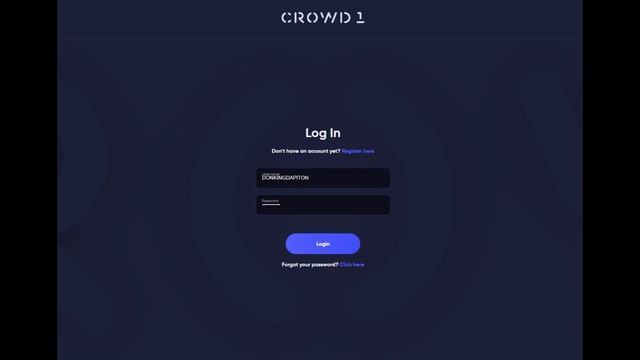 CROWD1 HOW TO LOG IN YOUR ACCOUNT смотреть онлайн