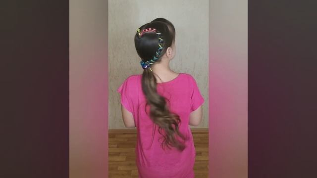 Прическа для девочки!Коса сердечко! смотреть онлайн