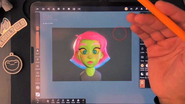 Add 2D Image to 3D Mesh | Nomad Sculpt 1.76 Quick Tutorial смотреть онлайн