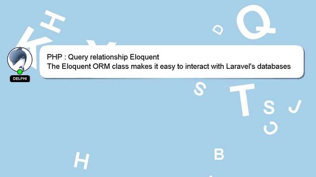 PHP : Query relationship Eloquent смотреть онлайн