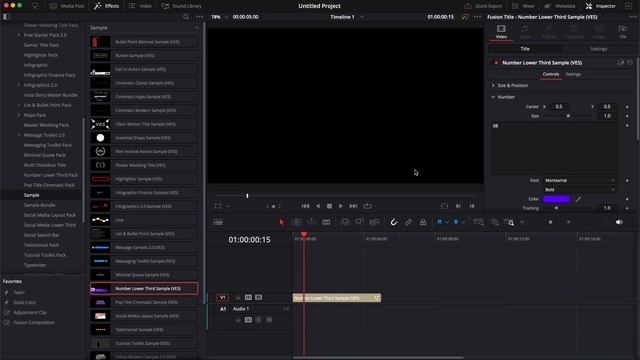 30 Free Titles For Davinci Resolve