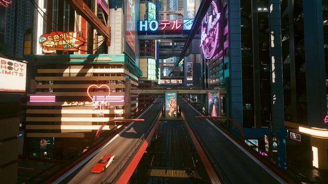 Night City View in Japantown Cyberpunk 2077 Ambience (ASMR) - 14 Mins смотреть онлайн