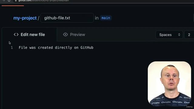 60 Создание коммита на GitHub смотреть онлайн