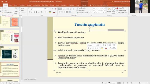 Taeniasis, Part-1 by Dr. Bhoomika, VPH, BVC, Patna смотреть онлайн