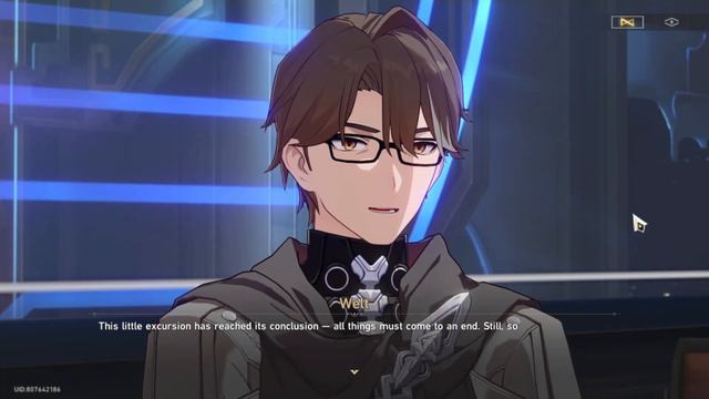 HIMEKO IS HAPPY TO BE WITH WELT HONKAI STAR RAIL CUTSCENE смотреть онлайн