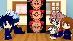 Реакция персонажей "Магическая битва" на ТикТок видео { English subtitles } • | • Gacha Club • |