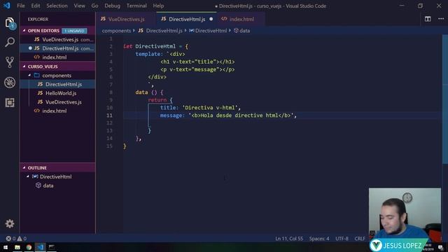 ✅ 05 Uso de DIRECTIVA v-html ?Usando Componentes HIJOS ? Curso GRATIS Vue.js смотреть онлайн