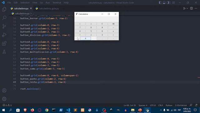 3-COMO HACER UNA CALCULADORA AVANZADA CON PYTHON TKINTER (Parte 1) смотреть онлайн