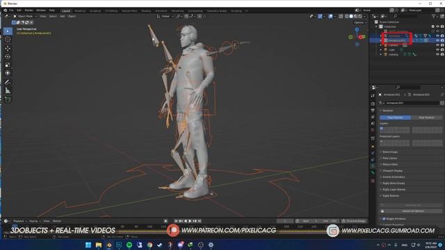How To Use Mixamo Animations in Blender Rigify in 90 Seconds смотреть онлайн