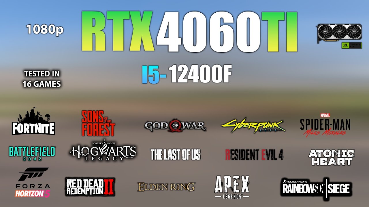 Тест RTX 4060 Ti в 16 играх с разрешением 1080p — RTX 4060Ti Gaming