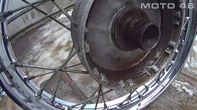 Как отмыть колесо мотоцикла? смотреть онлайн