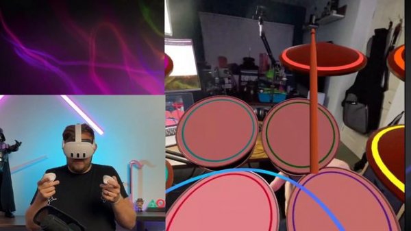 Real Drummer tries VR Drums!