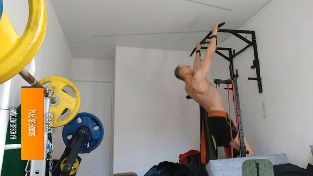 Подтягивания Добр.2х4(29,5кг) и 7,5кг 2х37, жим лёжа 2х4(71кг) и 50,5кг 2х37. Добавляю вес смотреть онлайн