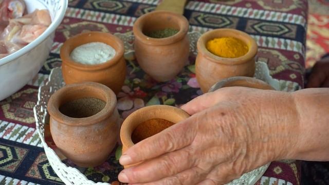 AZERBAIJAN Village Style! Cooking CHICKEN with VEGETABLES in the Oven According to a SPECIAL Recipe смотреть онлайн