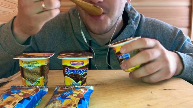 ASMR MUKBANG CHOCOLATE PUDDING, CHOCOLATE CAKE BARNI/ШОКОЛАДНЫЙ ПУДИНГ, ШОКОЛАДНЫЕ ПИРОЖНЫЕ БАРНИ смотреть онлайн