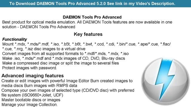 DAEMON Tools Pro Advanced 5.2.0 - DAEMON Tools Pro Advanced - Download DAEMON Tools Pro Free смотреть онлайн