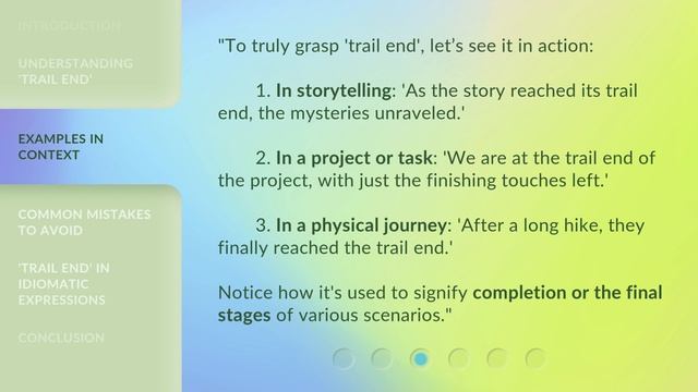 Unlocking the Meaning of "Trail End": A Journey Through English Phrases смотреть онлайн