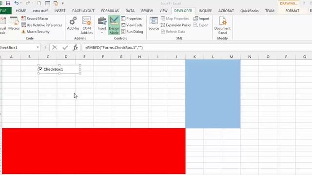 Hide parts of a Sheet with Check boxes in Excel смотреть онлайн