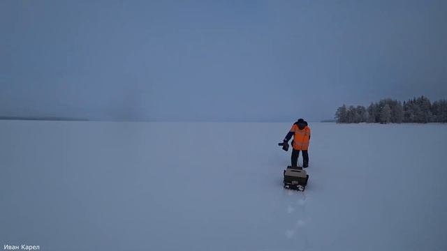 Что случилось с буром. Рыхлый снег трудный путь. Мини палатка. Рыбалка зимой. ЧАСТЬ 1. смотреть онлайн