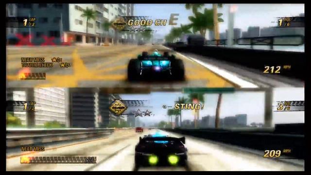 Burnout Revenge Split Screen running on Xbox Series X смотреть онлайн