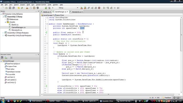 Урок 9 - Создание простой игры Unity3d часть 1 из 3 смотреть онлайн