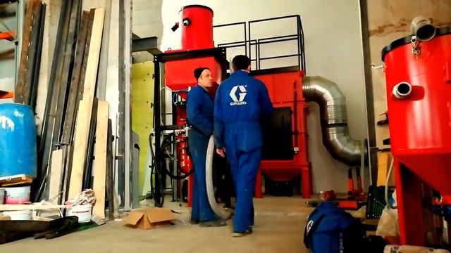 Монтаж оборудования Blastcor. Система рекуперации дроби, ООО "ДАКА" смотреть онлайн