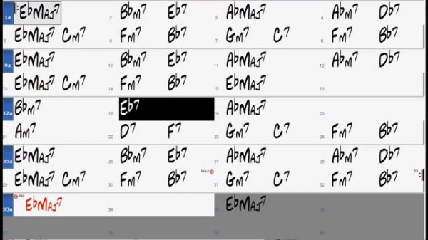 Misty chord progression - Jazz Backing Track Play Along The Real Book