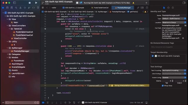 IOS Swift REST Api MVC Pattern Example | Swift Tutorial | IOS | Api Example | Swift MVC Pattern смотреть онлайн