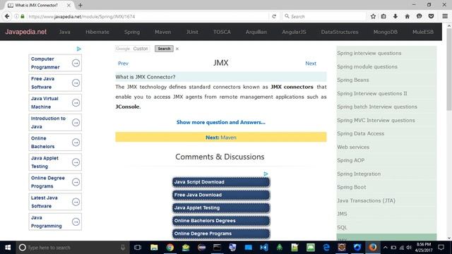 What is JMX Connector?
| javapedia.net смотреть онлайн