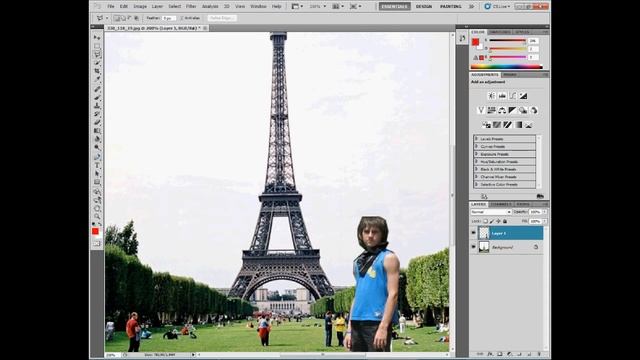 Обучение по PhotoShop - Как изменить фон на фотографии! смотреть онлайн