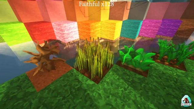 Minecraft Faithful X32 Vs Faithful X128 - Comparison Textures With SEUS (2023)