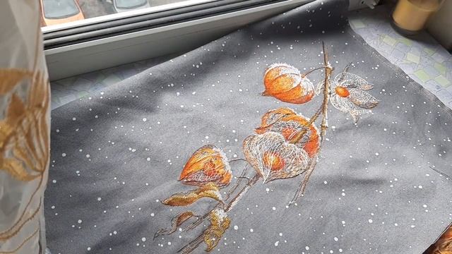 Золотые ручки "Физалис" готовая работа. смотреть онлайн