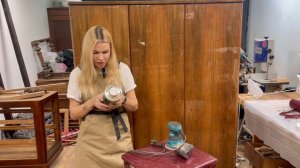 Советский лак. Как правильно снять. Чехословацкий шкаф.