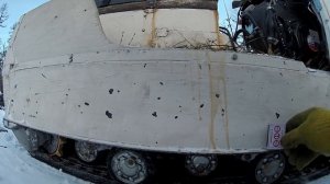 Натяжка и регулировка гусениц на  снегоходе БУРАН.