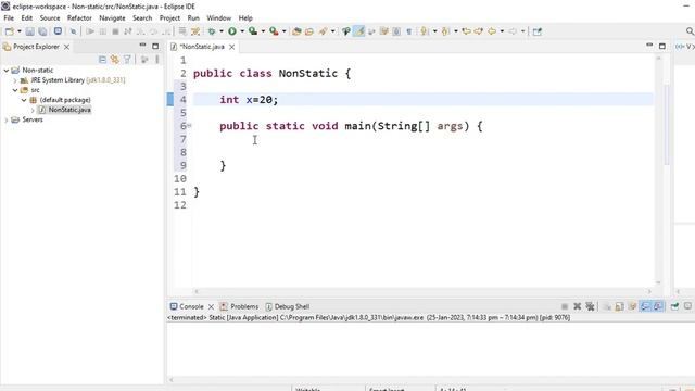 Non Static Variable in Java смотреть онлайн