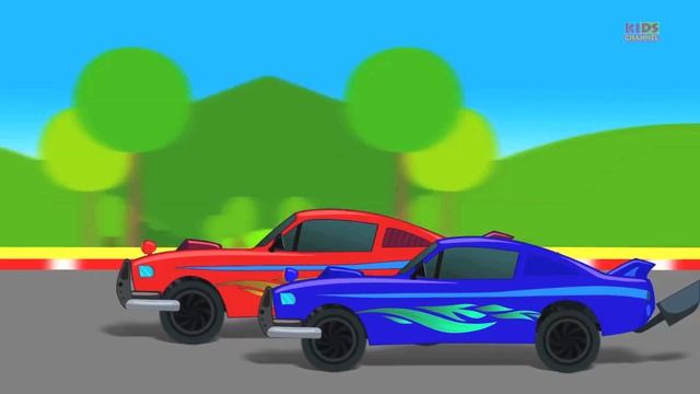 Sports Car VS Sports Bike | Race Video | Kids Racing Video смотреть онлайн