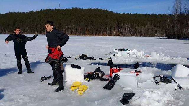 7.04.18. Погружение под лед. Ice diving. Сделаем это для Вас! Pro Diving Club. смотреть онлайн