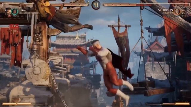 MORTAL KOMBAT 1 - OMNI-MAN vs SCORPION Gameplay смотреть онлайн