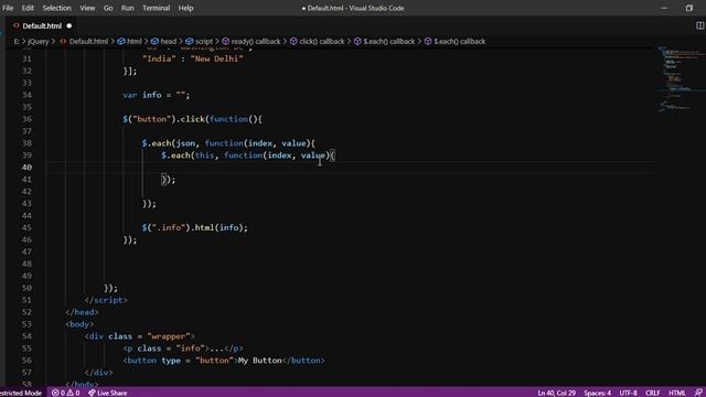 16.3 jQuery $.each() with XML and Json смотреть онлайн