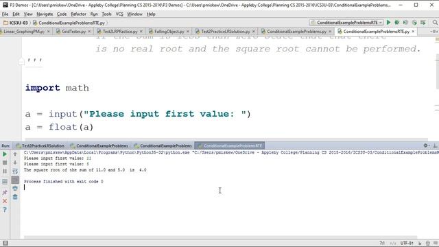 The Basics - Python 3: Conditional Statements Example (RTE) смотреть онлайн