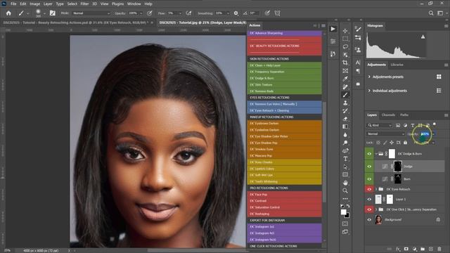 How to SMOOTH SKIN In Photoshop Using Frequency Separation, A.I Plugins & Actions смотреть онлайн