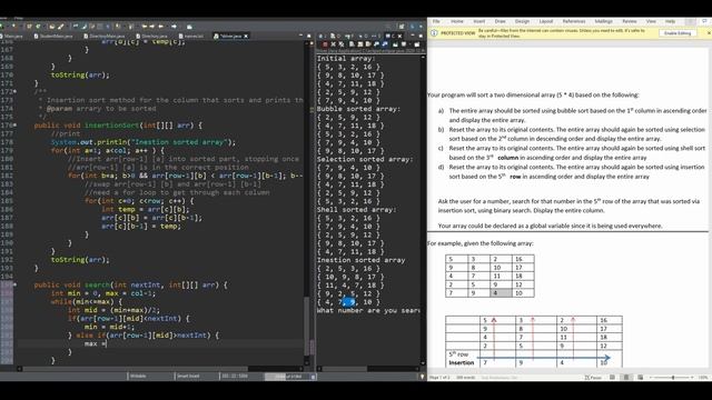 Sort Search JAVA Assignment (part 7, searching for number) | Data Struct. & Algorithm Analysis смотреть онлайн