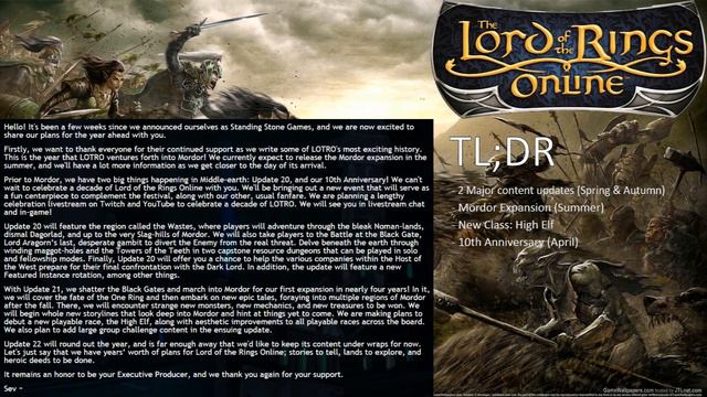 LOTRO - 2017 Mordor Expansion & New Race! смотреть онлайн