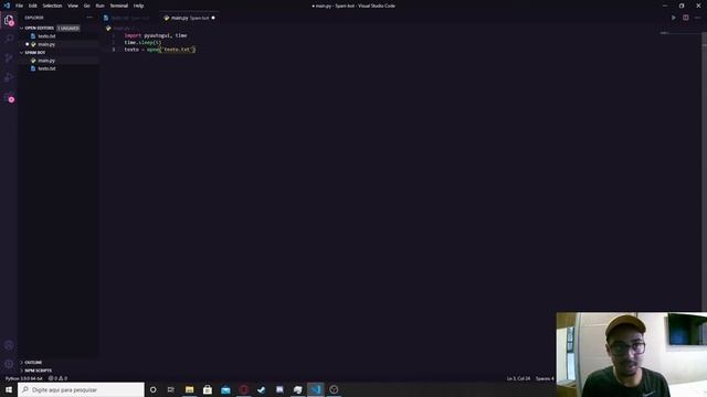 Como fazer um Spam Bot com 6 linhas em Python смотреть онлайн